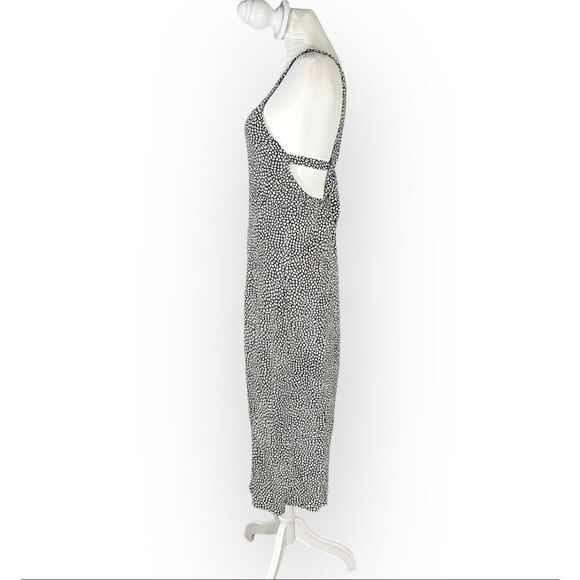Satlwater Luxe Women's Size XS Black White Sleeveless Open Back Maxi Dress - Picture 2 of 9